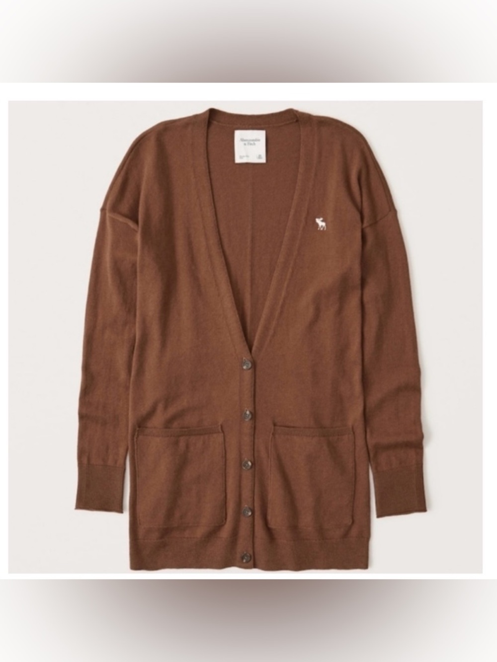 Abercrombie & Fitch Icon Boyfriend Cardigan Sweater Size Small